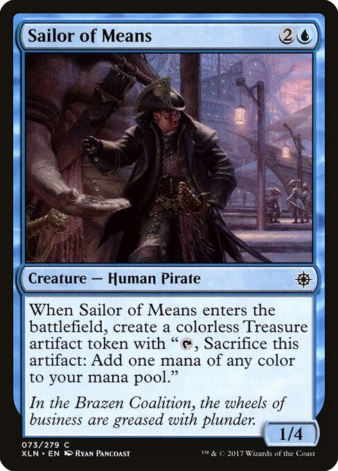 Sailor of Means, carta Magic di tipo Creature — Human Pirate illustrata da Ryan Pancoast