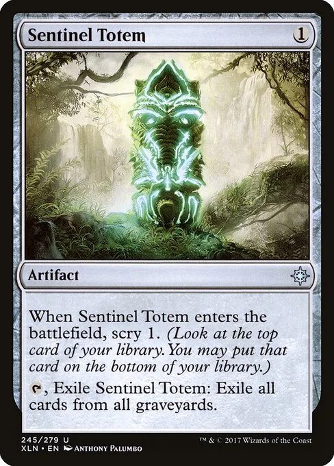 Sentinel Totem, carta Magic di tipo Artifact illustrata da Anthony Palumbo