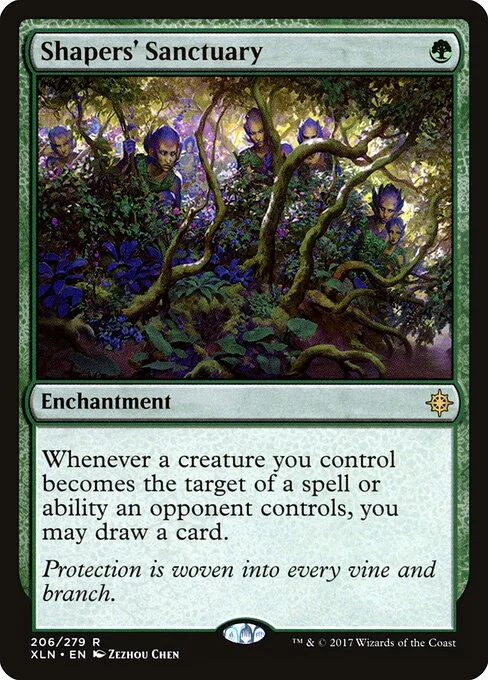 Shapers' Sanctuary, carta Magic di tipo Enchantment illustrata da Zezhou Chen