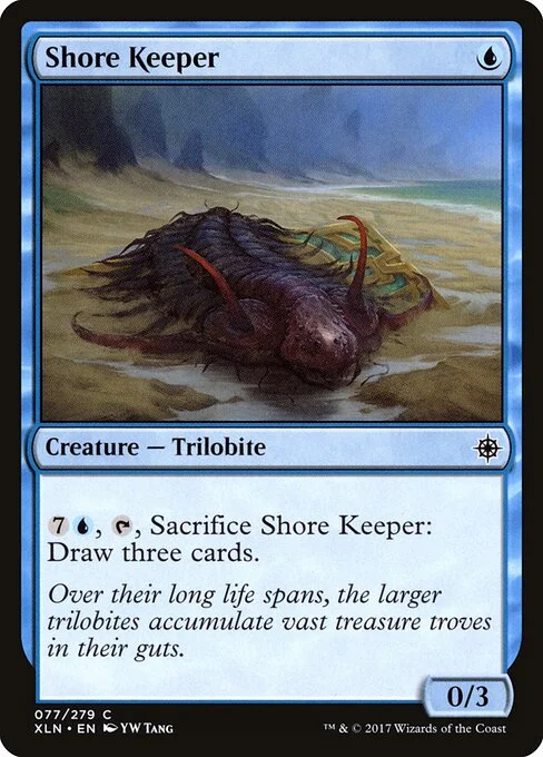 Shore Keeper, carta Magic di tipo Creature — Trilobite illustrata da YW Tang