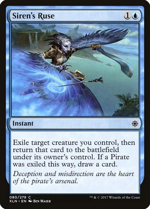 Siren's Ruse, carta Magic di tipo Instant illustrata da Ben Maier