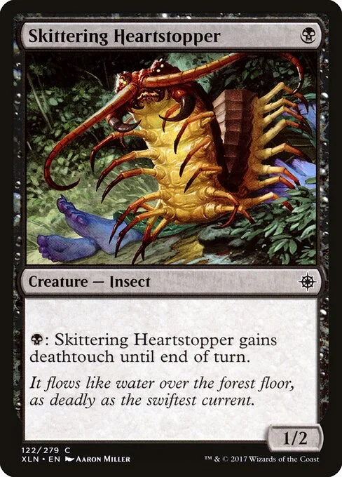 Skittering Heartstopper, carta Magic di tipo Creature — Insect illustrata da Aaron Miller