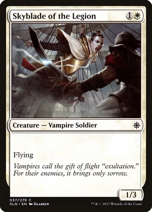 Skyblade of the Legion, carta Magic di tipo Creature — Vampire Soldier illustrata da Daarken