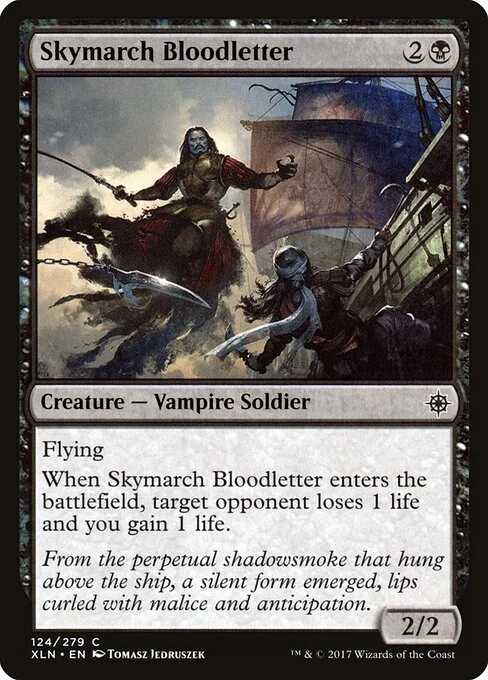 Skymarch Bloodletter, carta Magic di tipo Creature — Vampire Soldier illustrata da Tomasz Jedruszek
