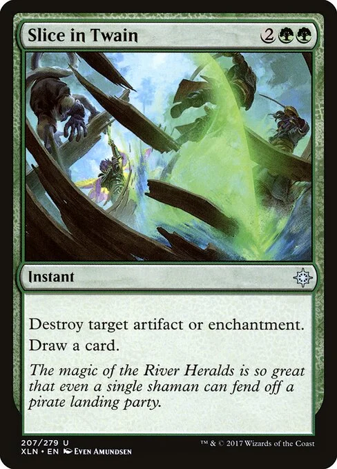 Slice in Twain, carta Magic di tipo Instant illustrata da Even Amundsen
