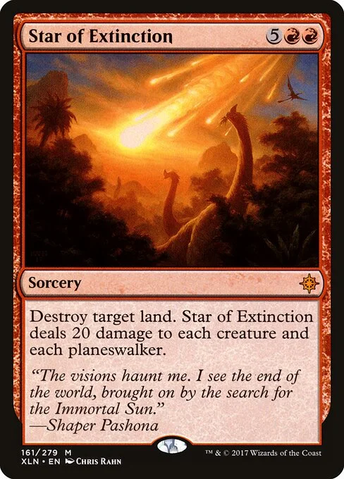 Star of Extinction, carta Magic di tipo Sorcery illustrata da Chris Rahn
