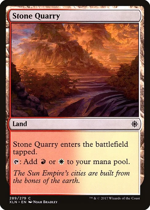 Stone Quarry, carta Magic di tipo Land illustrata da Noah Bradley