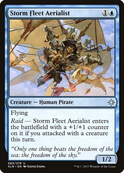 Storm Fleet Aerialist, carta Magic di tipo Creature — Human Pirate illustrata da Jesper Ejsing