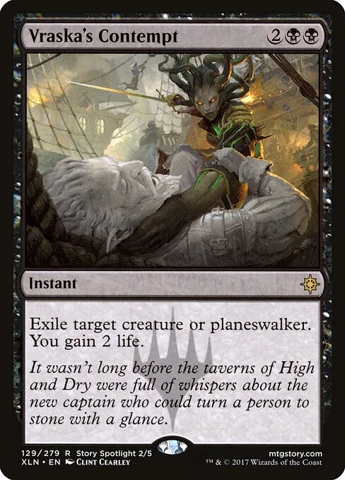 Vraska's Contempt, carta Magic di tipo Instant illustrata da Clint Cearley