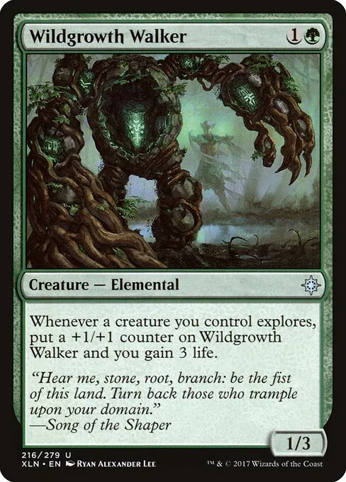 Wildgrowth Walker, carta Magic di tipo Creature — Elemental illustrata da Ryan Alexander Lee