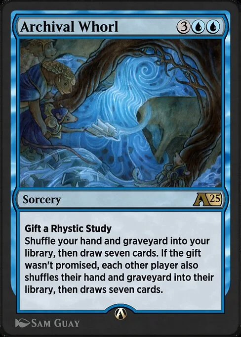 Archival Whorl, carta Magic di tipo Sorcery illustrata da Sam Guay