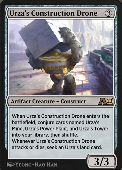 Urza's Construction Drone, carta Magic di tipo Artifact Creature — Construct illustrata da Yeong-Hao Han
