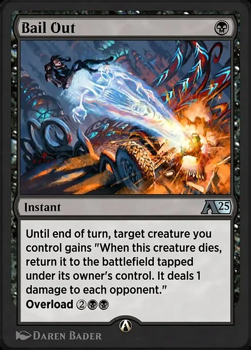 Bail Out, carta Magic di tipo Instant illustrata da Daren Bader