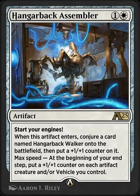 Hangarback Assembler, carta Magic di tipo Artifact illustrata da Aaron J. Riley