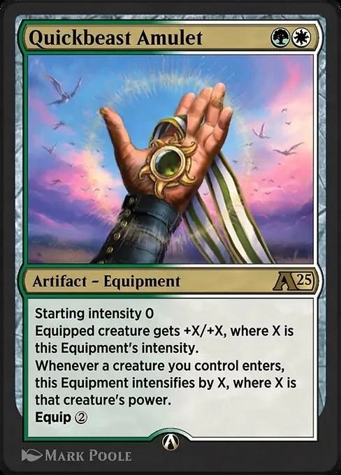 Quickbeast Amulet, carta Magic di tipo Artifact — Equipment illustrata da Mark Poole
