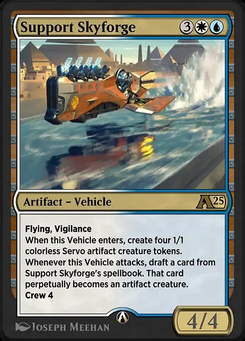 Support Skyforge, carta Magic di tipo Artifact — Vehicle illustrata da Joseph Meehan