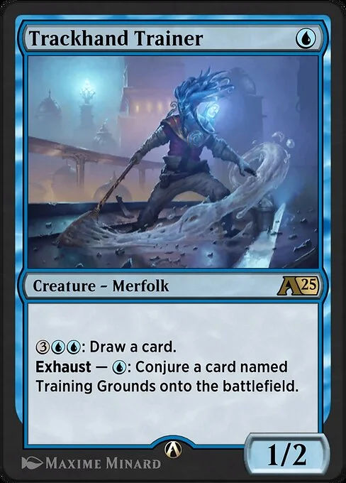 Trackhand Trainer, carta Magic di tipo Creature — Merfolk illustrata da Maxime Minard