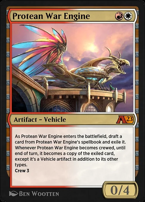 Protean War Engine, carta Magic di tipo Artifact — Vehicle illustrata da Ben Wootten