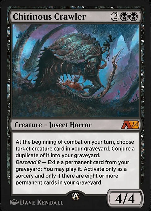 Chitinous Crawler, carta Magic di tipo Creature — Insect Horror illustrata da Dave Kendall