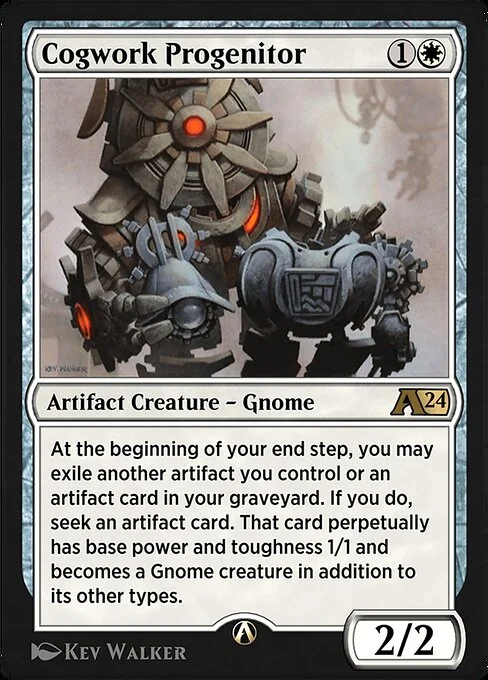 Cogwork Progenitor, carta Magic di tipo Artifact Creature — Gnome illustrata da Kev Walker