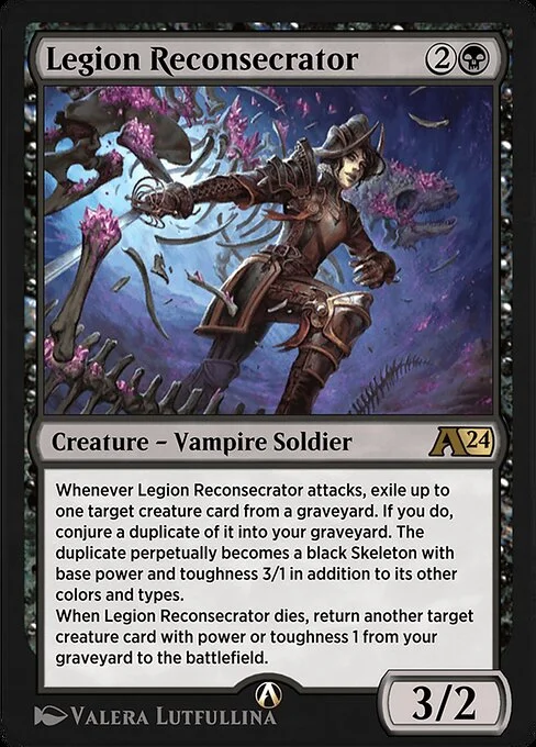 Legion Reconsecrator, carta Magic di tipo Creature — Vampire Soldier illustrata da Valera Lutfullina