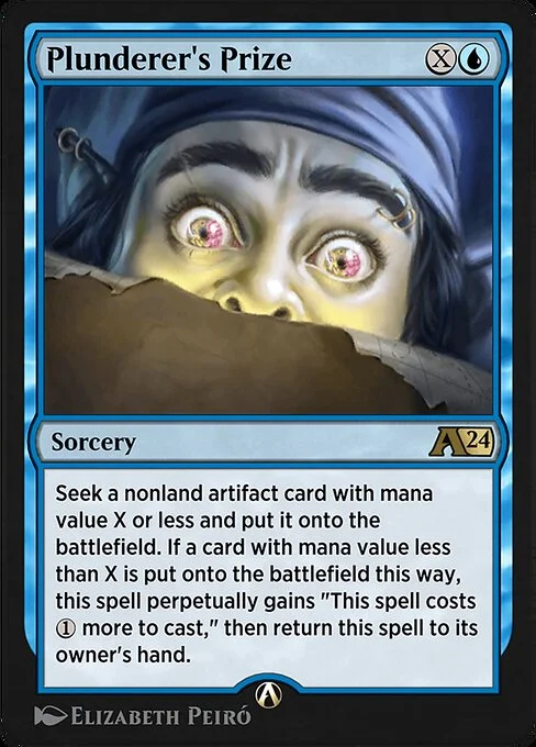 Plunderer's Prize, carta Magic di tipo Sorcery illustrata da Elizabeth Peiró