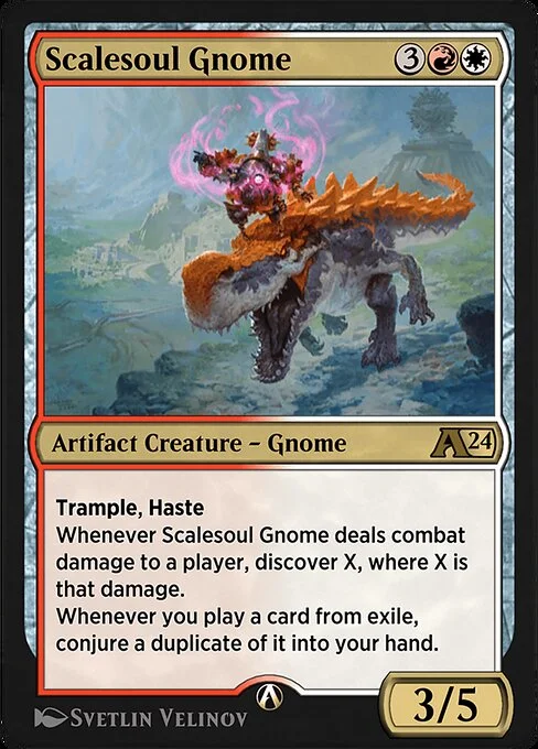 Scalesoul Gnome, carta Magic di tipo Artifact Creature — Gnome illustrata da Svetlin Velinov