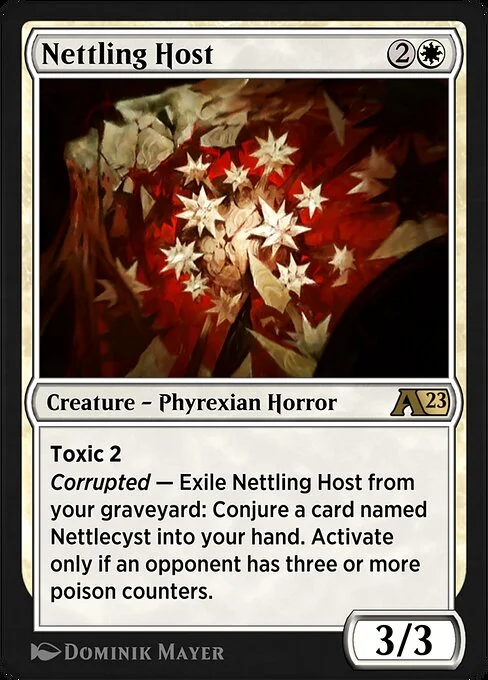 Nettling Host, carta Magic di tipo Creature — Phyrexian Horror illustrata da Dominik Mayer