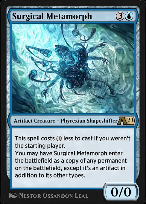 Surgical Metamorph, carta Magic di tipo Artifact Creature — Phyrexian Shapeshifter illustrata da Néstor Ossandón Leal