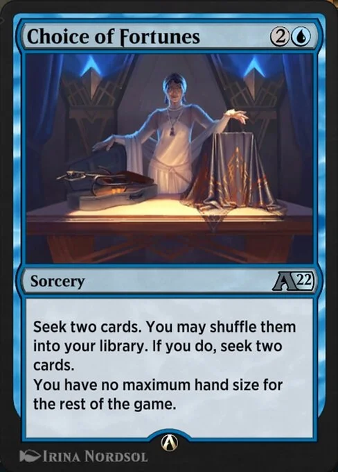 Choice of Fortunes, carta Magic di tipo Sorcery illustrata da Irina Nordsol