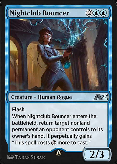 Nightclub Bouncer, carta Magic di tipo Creature — Human Rogue illustrata da Taras Susak