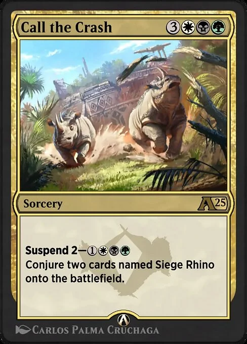 Call the Crash, carta Magic di tipo Sorcery illustrata da Carlos Palma Cruchaga