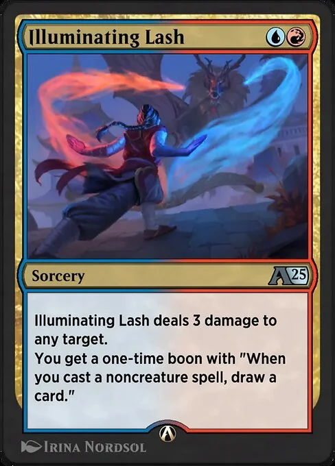 Illuminating Lash, carta Magic di tipo Sorcery illustrata da Irina Nordsol