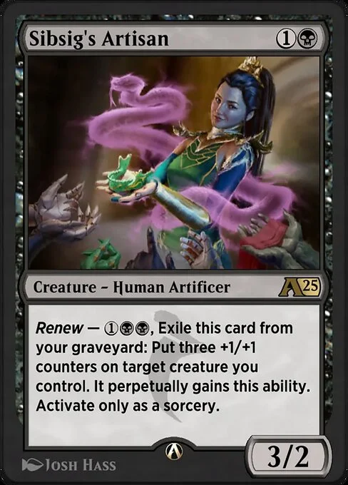 Sibsig's Artisan, carta Magic di tipo Creature — Human Artificer illustrata da Josh Hass