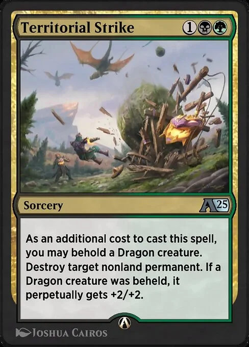 Territorial Strike, carta Magic di tipo Sorcery illustrata da Joshua Cairos