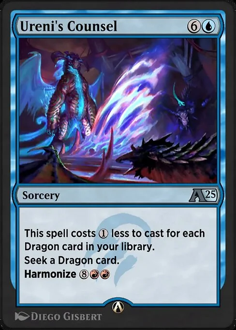 Ureni's Counsel, carta Magic di tipo Sorcery illustrata da Diego Gisbert