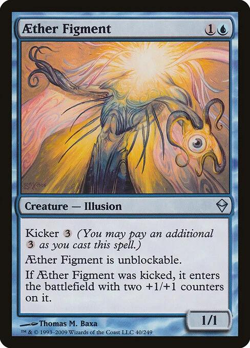 Aether Figment, carta Magic di tipo Creature — Illusion illustrata da Thomas M. Baxa