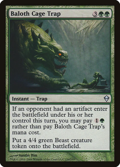 Baloth Cage Trap, carta Magic di tipo Instant — Trap illustrata da Austin Hsu