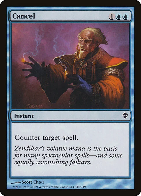 Cancel, carta Magic di tipo Instant illustrata da Scott Chou