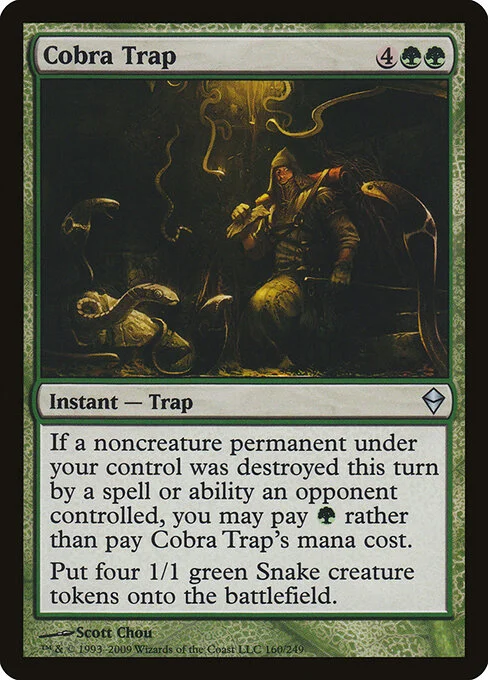 Cobra Trap, carta Magic di tipo Instant — Trap illustrata da Scott Chou