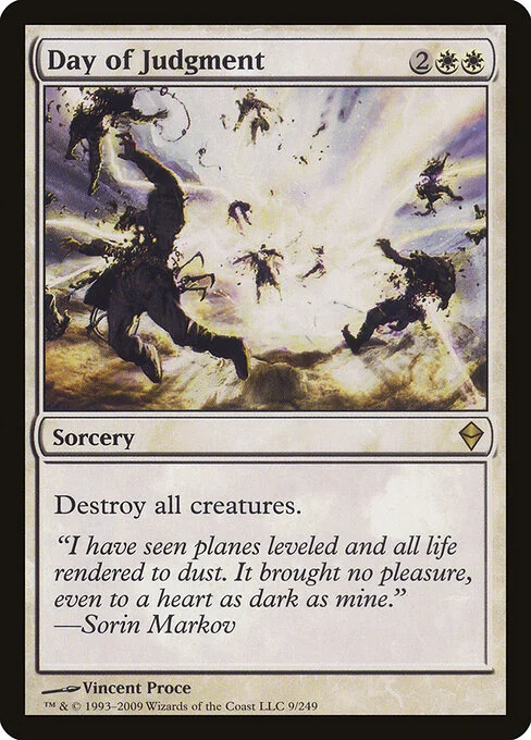 Day of Judgment, carta Magic di tipo Sorcery illustrata da Vincent Proce