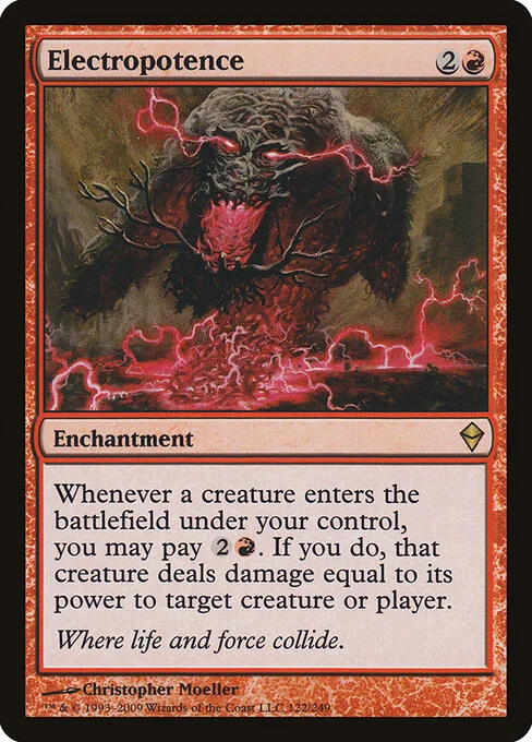 Electropotence, carta Magic di tipo Enchantment illustrata da Christopher Moeller