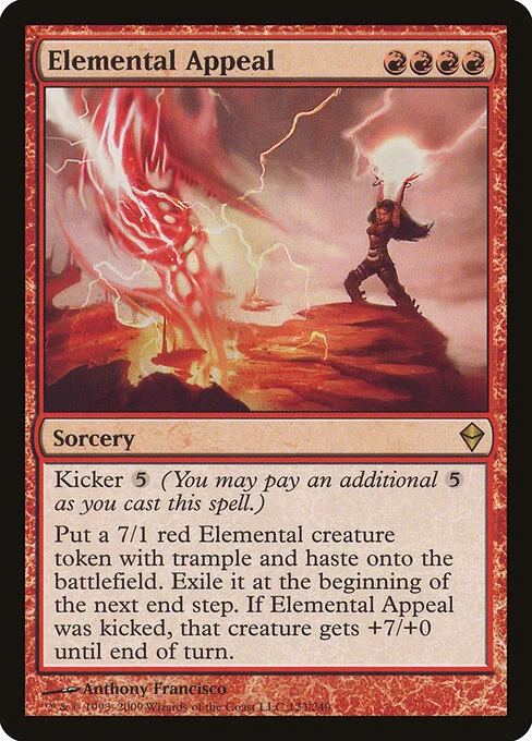Elemental Appeal, carta Magic di tipo Sorcery illustrata da Anthony Francisco