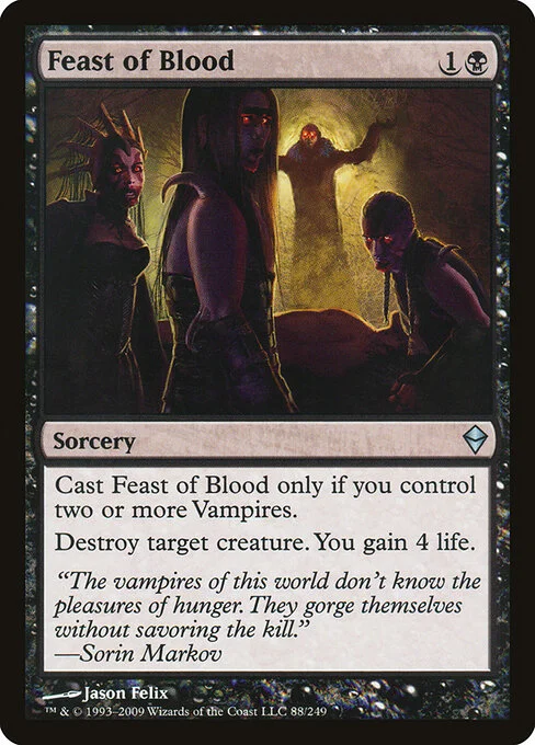 Feast of Blood, carta Magic di tipo Sorcery illustrata da Jason Felix