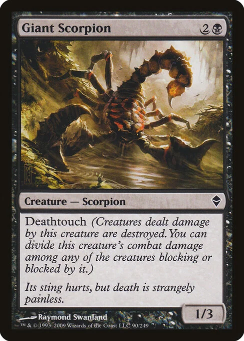 Giant Scorpion, carta Magic di tipo Creature — Scorpion illustrata da Raymond Swanland