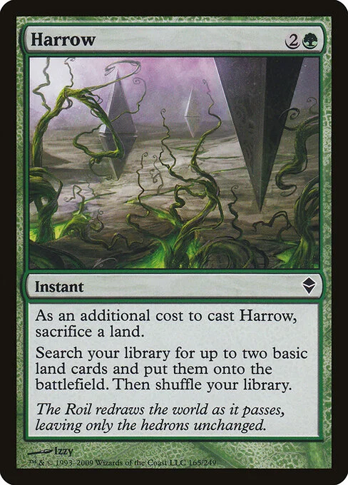 Harrow, carta Magic di tipo Instant illustrata da Izzy