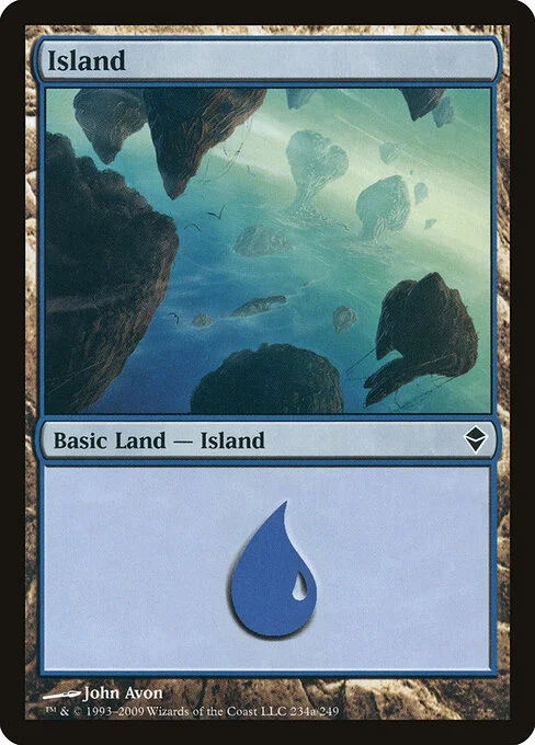Island, carta Magic di tipo Basic Land — Island illustrata da John Avon