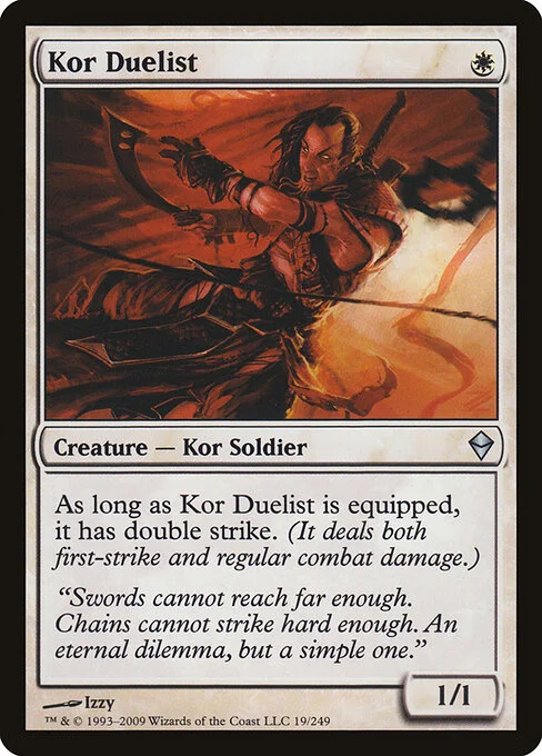 Kor Duelist, carta Magic di tipo Creature — Kor Soldier illustrata da Izzy