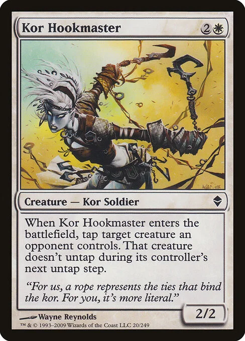 Kor Hookmaster, carta Magic di tipo Creature — Kor Soldier illustrata da Wayne Reynolds