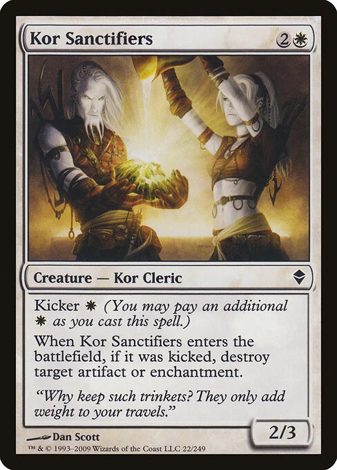 Kor Sanctifiers, carta Magic di tipo Creature — Kor Cleric illustrata da Dan Murayama Scott